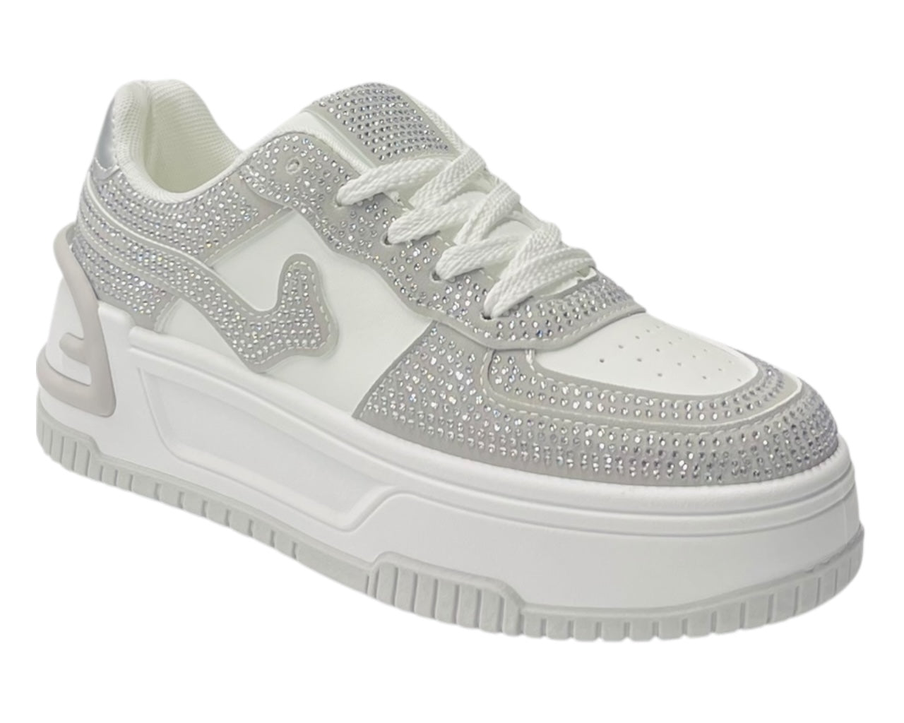 Rhinestone Street Platform Trainer streetwear sneaker